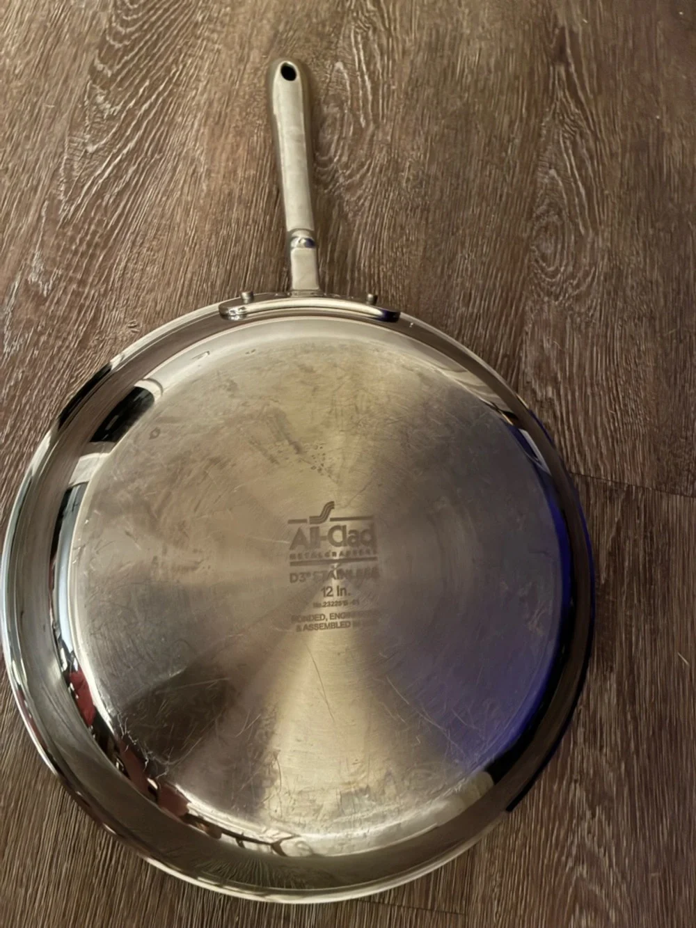 All-Clad Metalcrafters D3 Stainless 12” Fry Pan Skillet Tri-Ply Made in USA